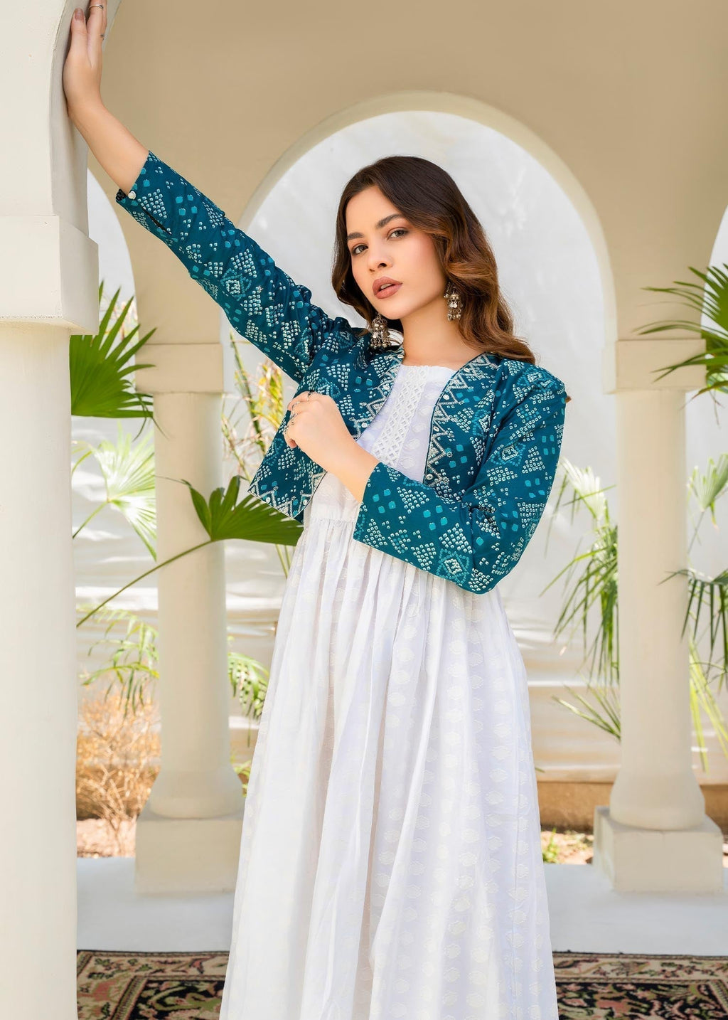 Embroidered Lawn Modern Pishwas 2-Piece Suit – White, Summer Wear