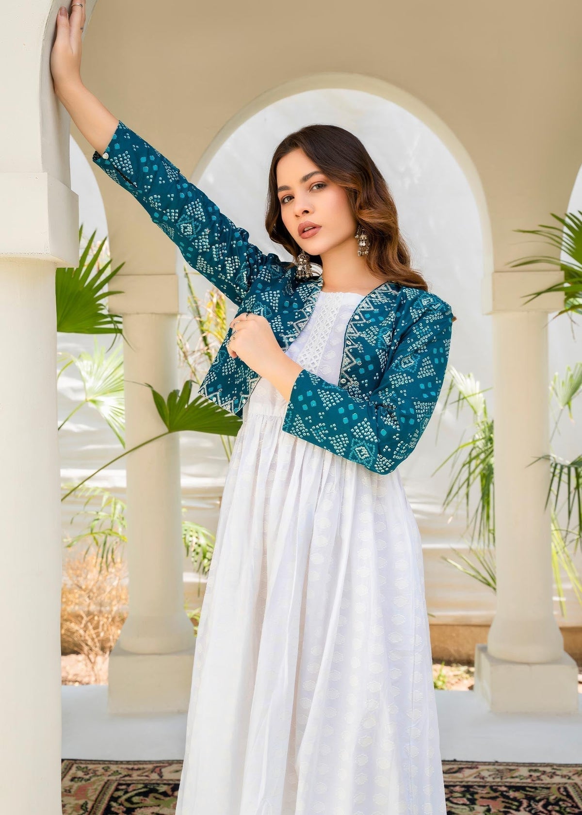 Embroidered Lawn Modern Pishwas 2-Piece Suit – White, Summer Wear