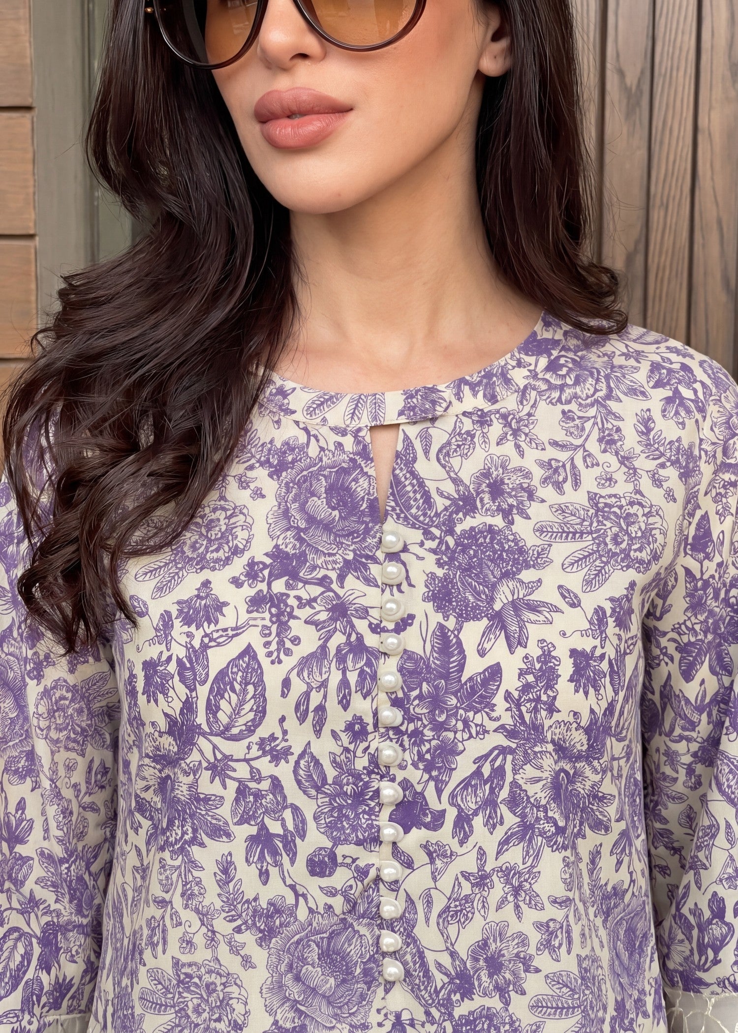 Printed Lawn 2-Piece Suit – Beige, Summer Wear