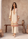 Embroidered Lawn Straight Kurta 2-Piece Suit – Off-White, Summer Wear