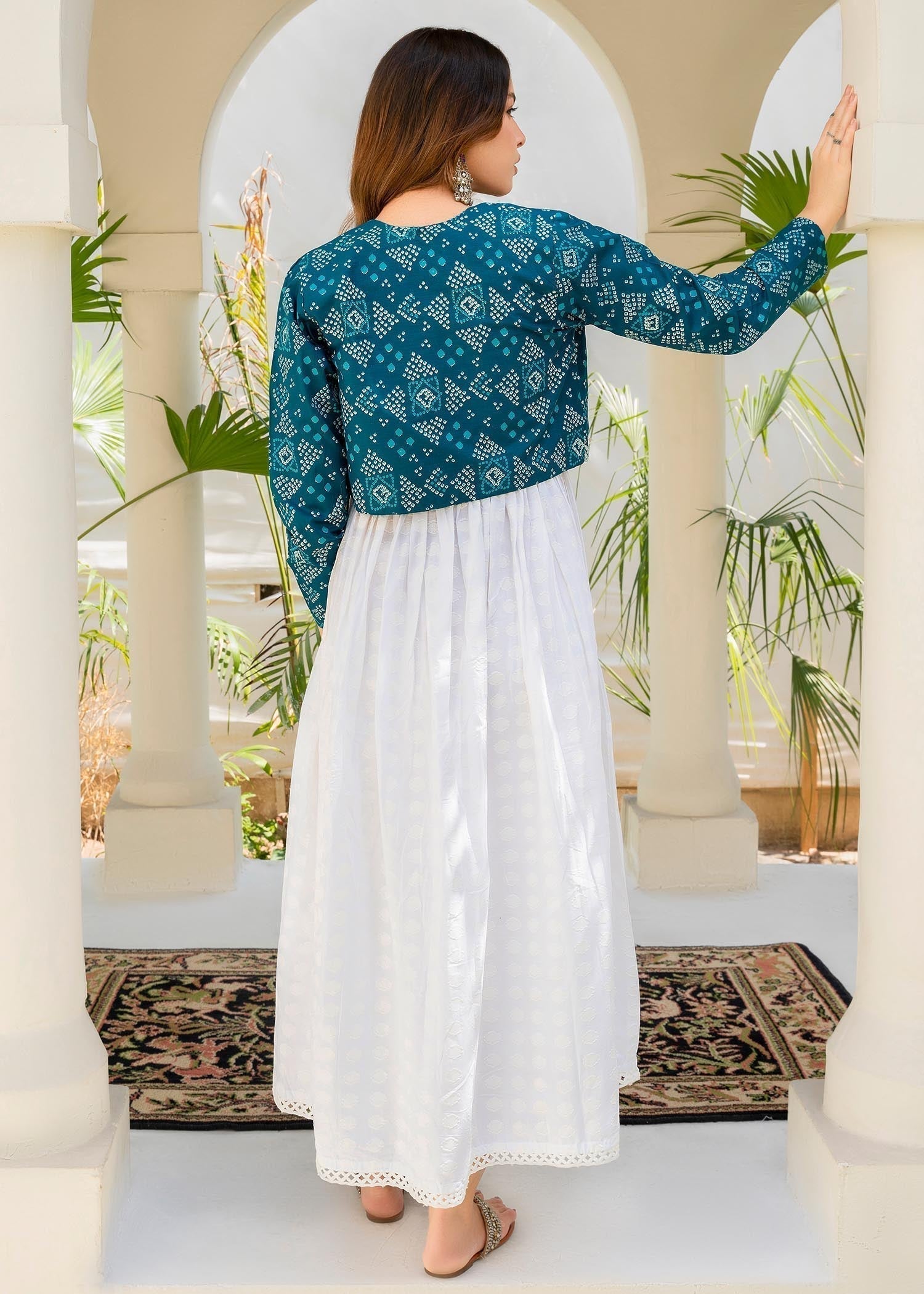 Embroidered Lawn Modern Pishwas 2-Piece Suit – White, Summer Wear