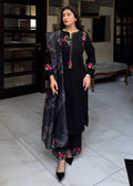 Embroidered Lawn Culottes Suit – Black, Manaar Dupatta